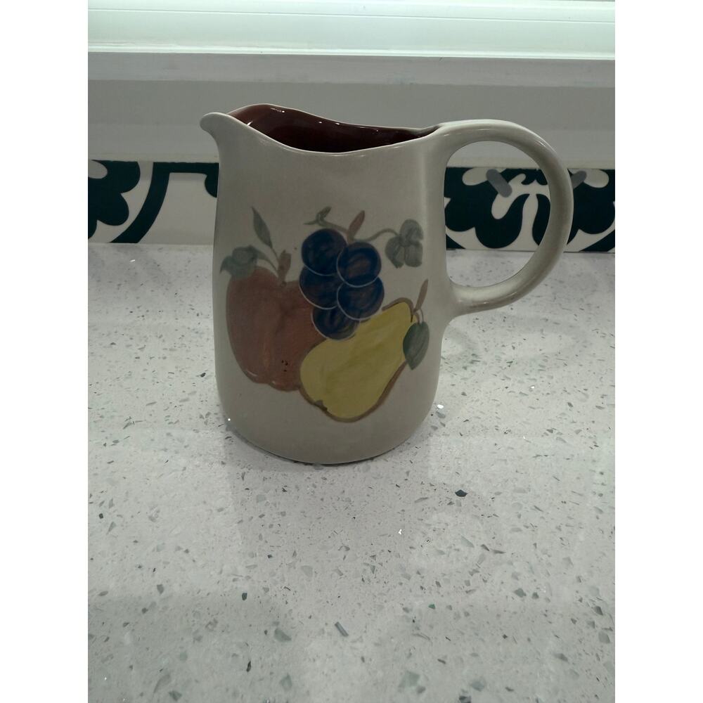 Vintage CHATHAM POTTERS Country Harvest PITCHER Stoneware Water Jug